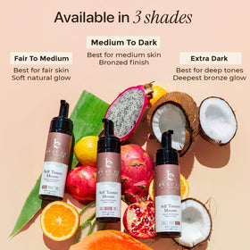 Beauty by Earth model with beach-ready bronze glow for confidence