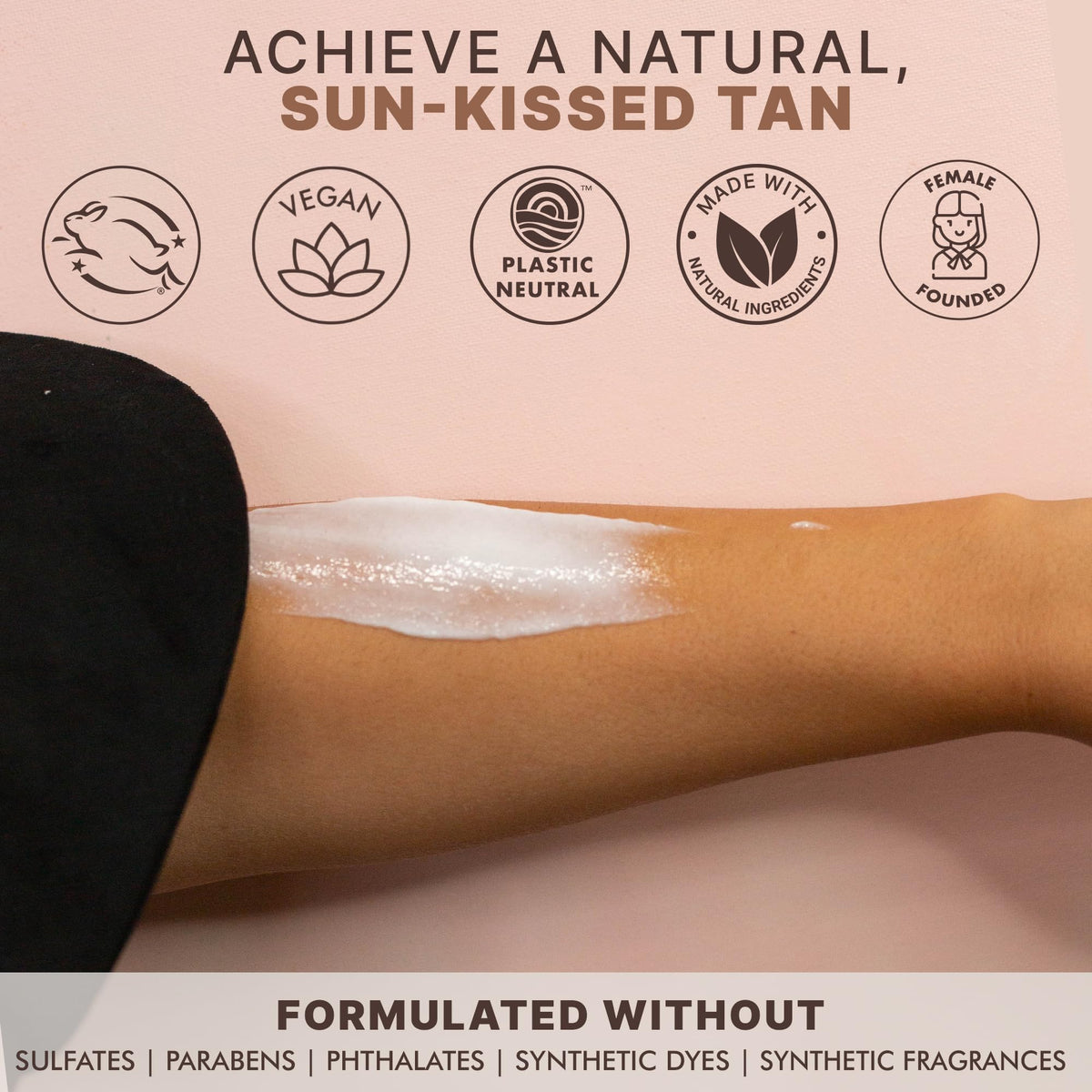 Beauty by Earth before and after body photo showing subtle bronze