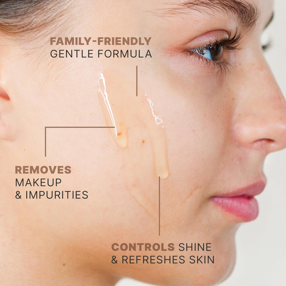 Beauty by Earth foam texture demonstrating gentle lather and effective cleanse