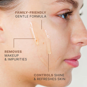 Beauty by Earth foam texture demonstrating gentle lather and effective cleanse