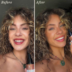 Beauty by Earth dropper closeup dispensing drops for precise control