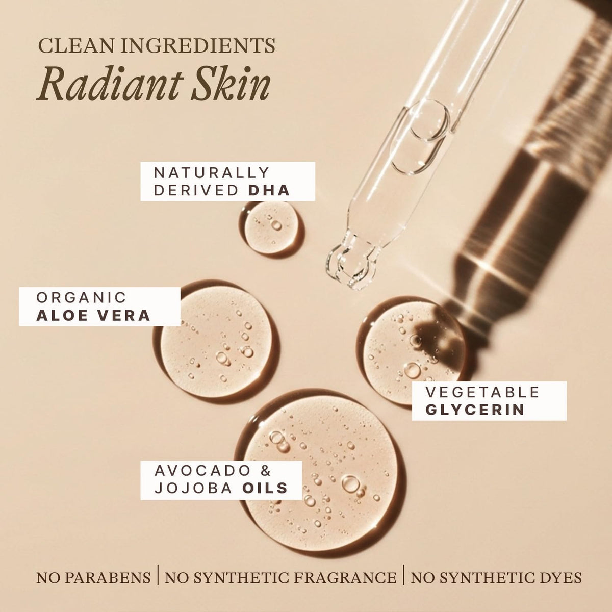 Beauty by Earth ingredient label close-up showing organic, skin-loving components benefit