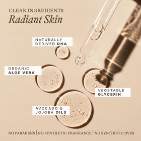 Beauty by Earth ingredient label close-up showing organic, skin-loving components benefit