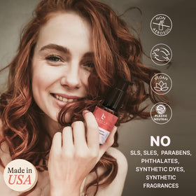 Beauty by Earth scalp and root detail emphasizing lift and longer-lasting hold