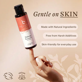 Beauty by Earth removing eye makeup gently for sensitive eyes