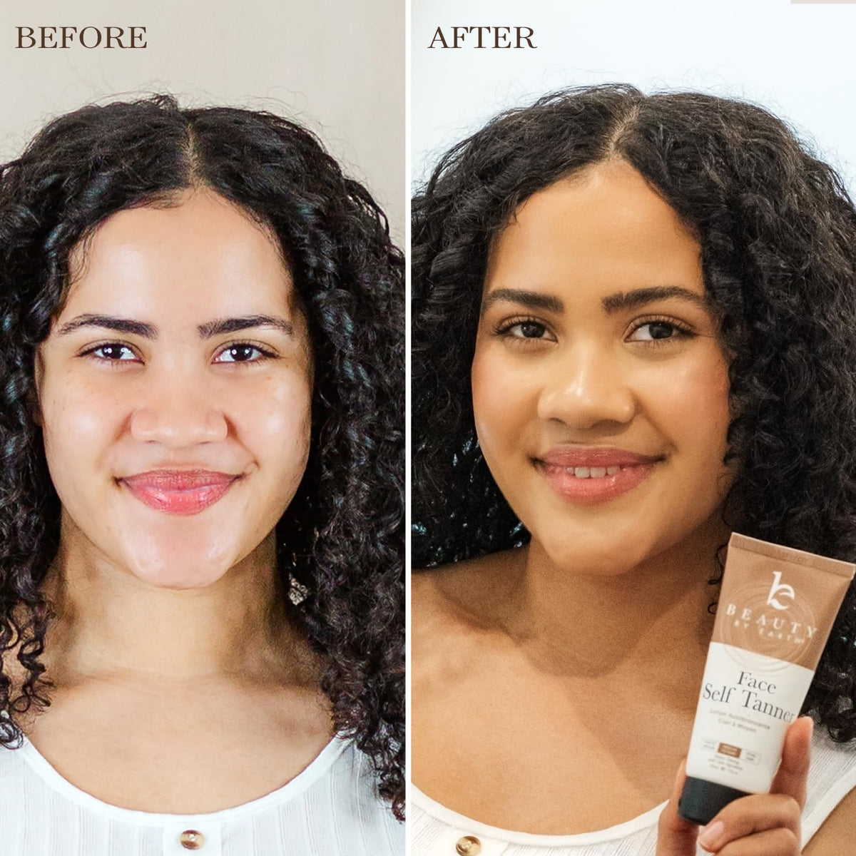 Beauty by Earth face tanner pump detail for controlled, gentle application