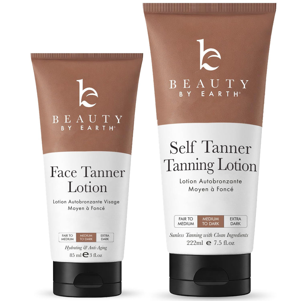 Beauty by Earth front packaging showing full kit and quick results