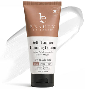 Beauty by Earth front packaging travel size shows compact convenience and clean formula