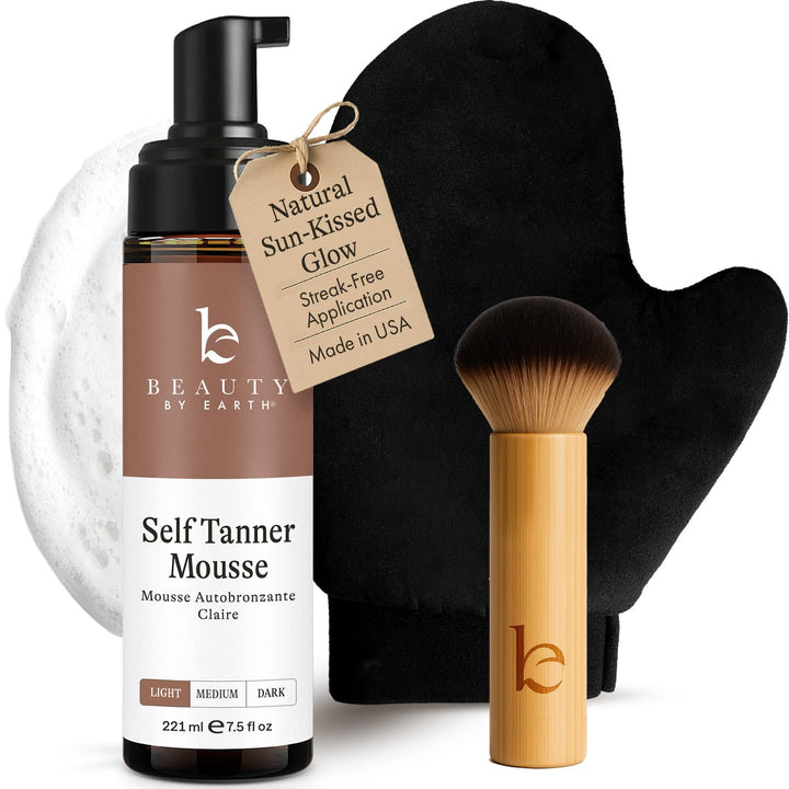 Beauty by Earth front packaging showing kit contents and benefits