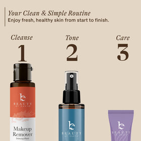 Beauty by Earth in bathroom routine setting promoting nightly use