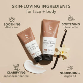 Beauty by Earth label close-up with ingredient list promoting clean botanicals