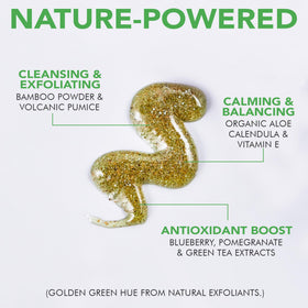 Beauty by Earth label and ingredients detail highlighting organic components benefit