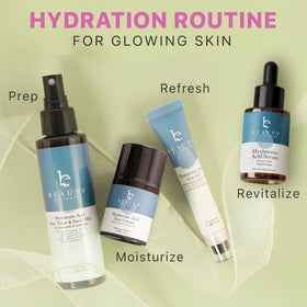 Beauty by Earth lifestyle bathroom counter display showing daily routine compatibility benefit
