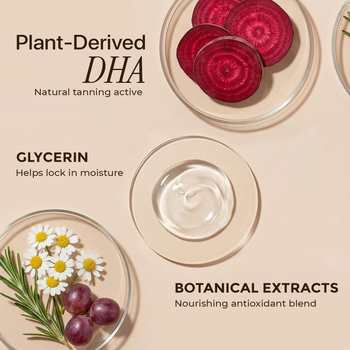 Beauty by Earth open cap and label highlighting natural ingredient list and safety benefit