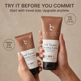 Beauty by Earth open cap pour detail showing controlled, mess-free dispensing