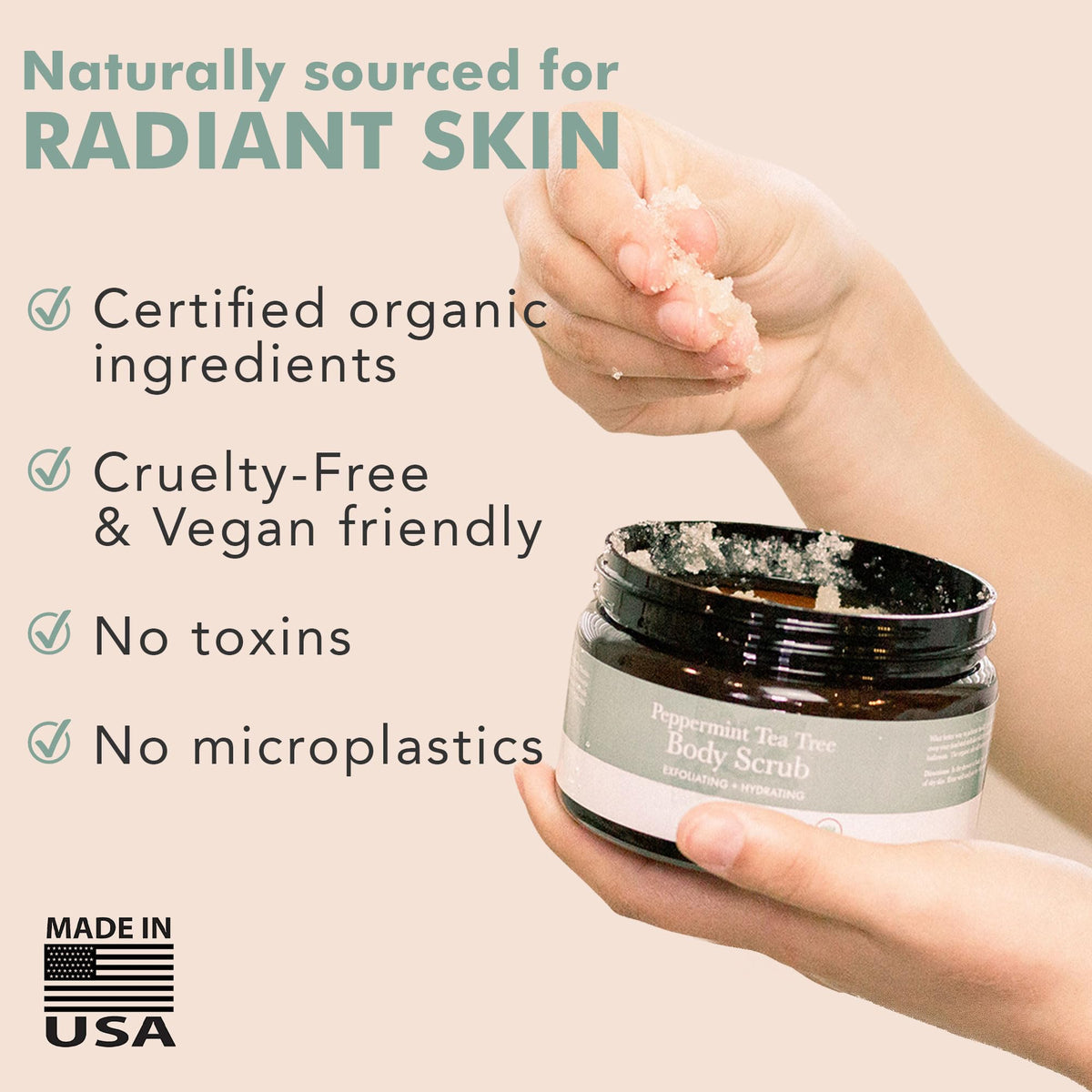 Beauty by Earth ingredients displayed to highlight organic oils and natural extracts