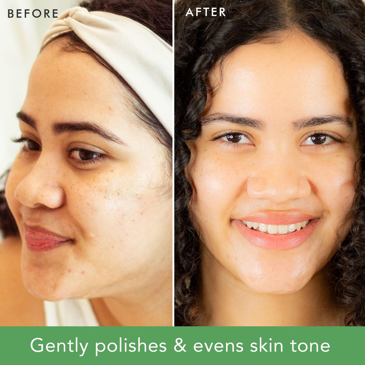 Beauty by Earth texture close-up displaying fine particles for smooth polishing benefit
