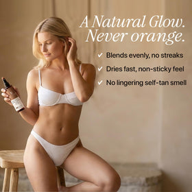 Beauty by Earth fine mist texture highlighting fast drying benefit