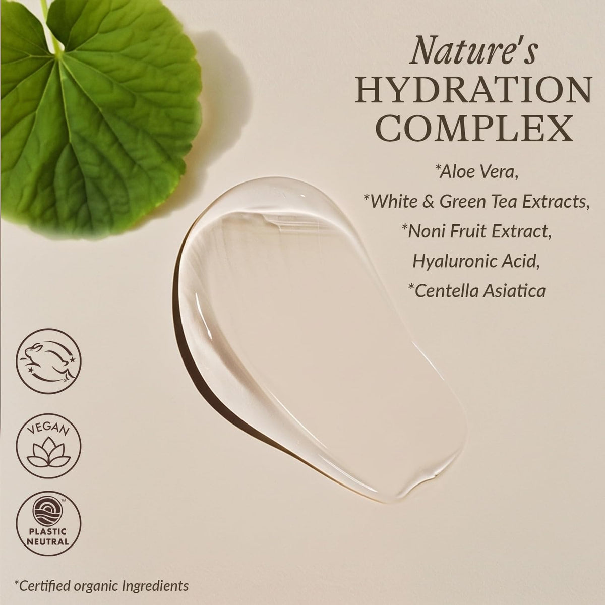 Beauty by Earth serum layering with sunscreen to show daytime protection compatibility