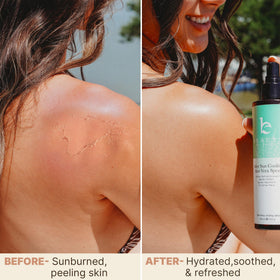 Beauty by Earth nozzle dispensing gel spray for quick no-rub application
