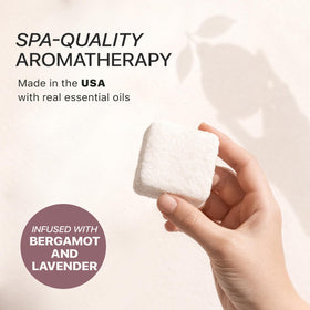 Beauty by Earth close-up texture of shower steamer revealing slow-dissolve surface