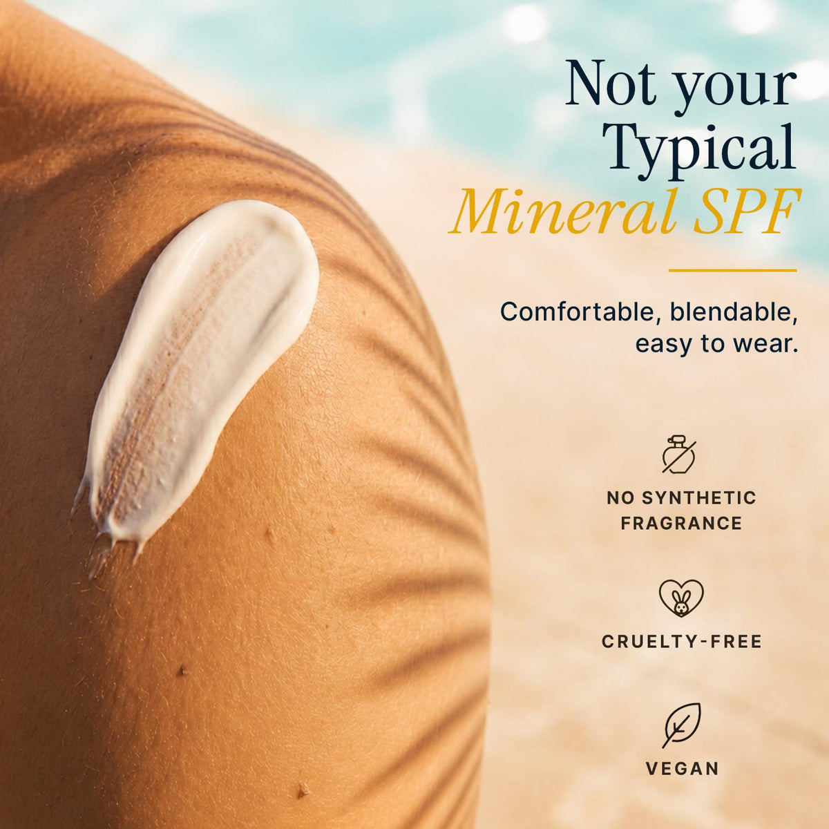 Beauty by Earth family at beach using sunscreen for family-safe sun protection benefit