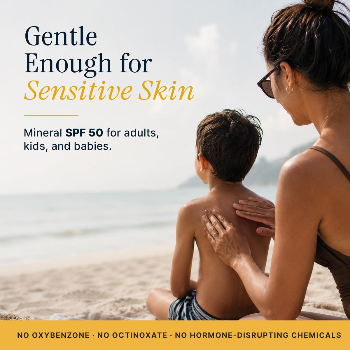 Beauty by Earth label close-up detailing organic ingredients and transparency benefit
