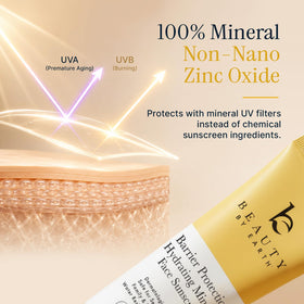 Beauty by Earth tube open while dispensing product for easy controlled application