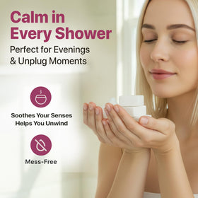 Beauty by Earth steamer dissolving in shower releasing calming steam