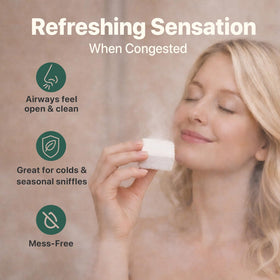 Beauty by Earth steamer dissolving in shower releasing aromatic vapors