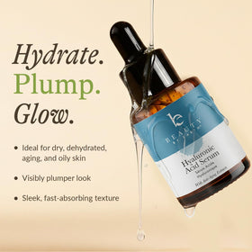 Beauty by Earth texture drop on hand demonstrating lightweight hydration and absorbency