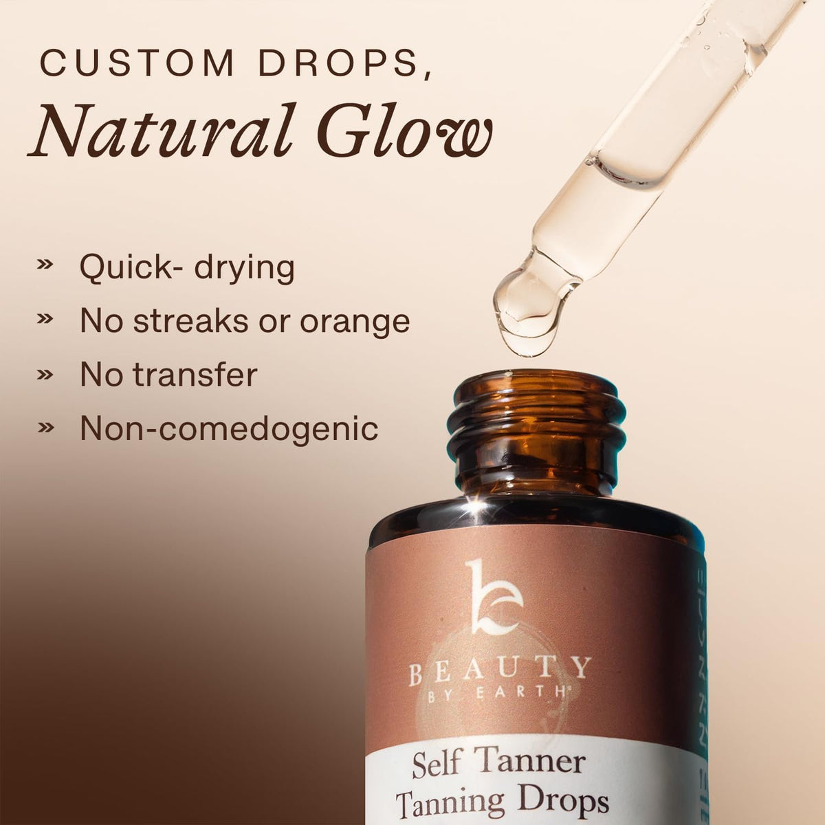 Beauty by Earth texture on skin demonstrating smooth blend and even tone