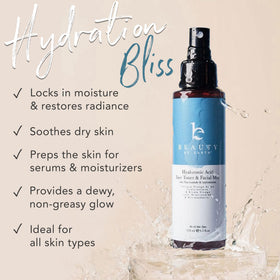Beauty by Earth label ingredient list highlighting organic ingredients
