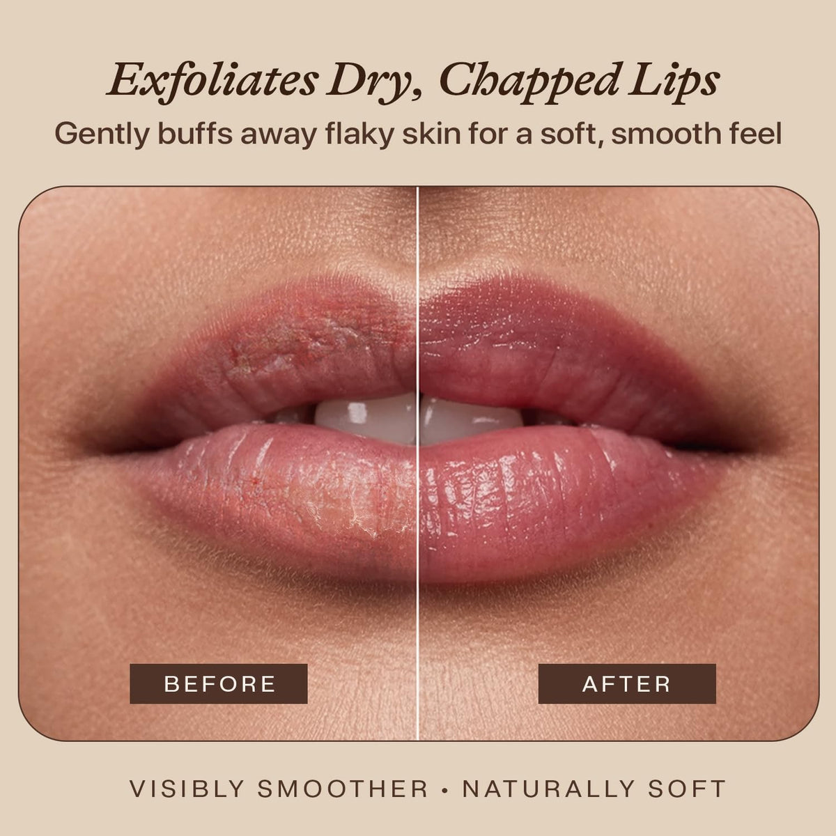 Beauty by Earth texture close-up reveals gentle sugar exfoliant