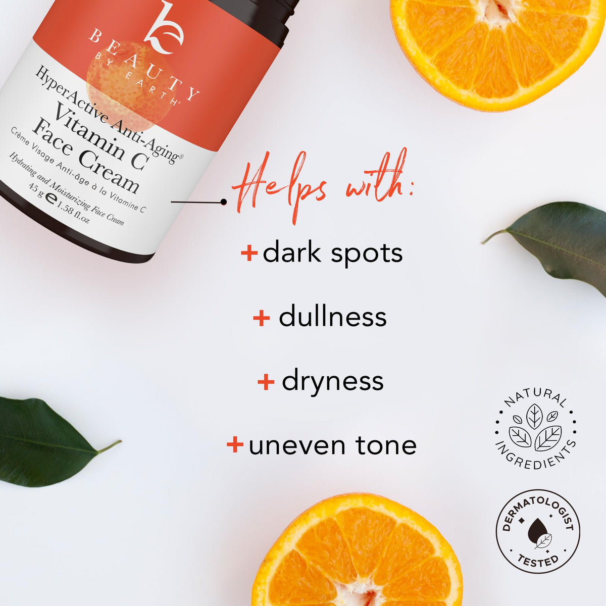 Beauty by Earth open jar displaying cream consistency and easy scoop application