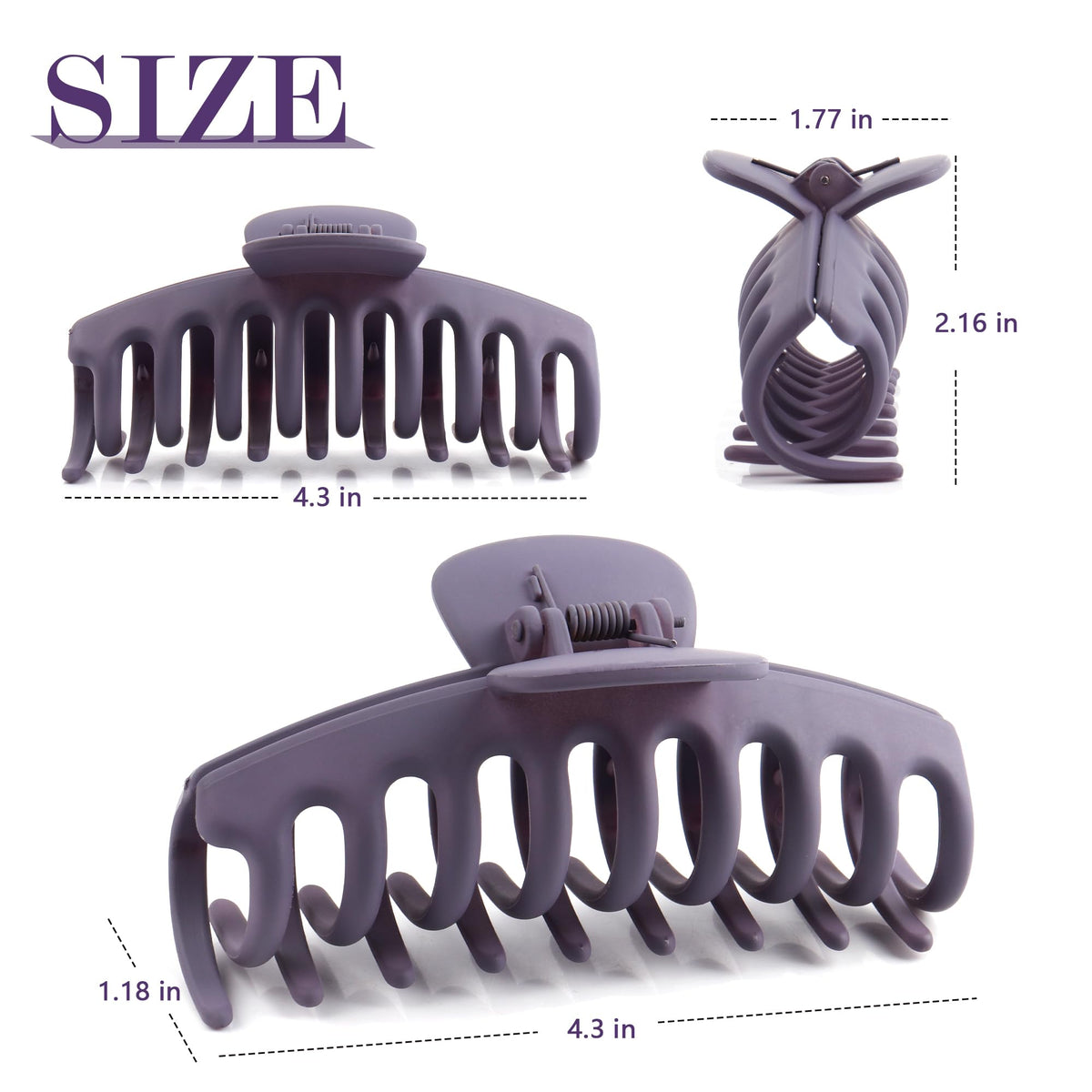 Beauty.H.C clip in use holding an updo comfortably for all-day wear