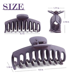 Beauty.H.C clip in use holding an updo comfortably for all-day wear