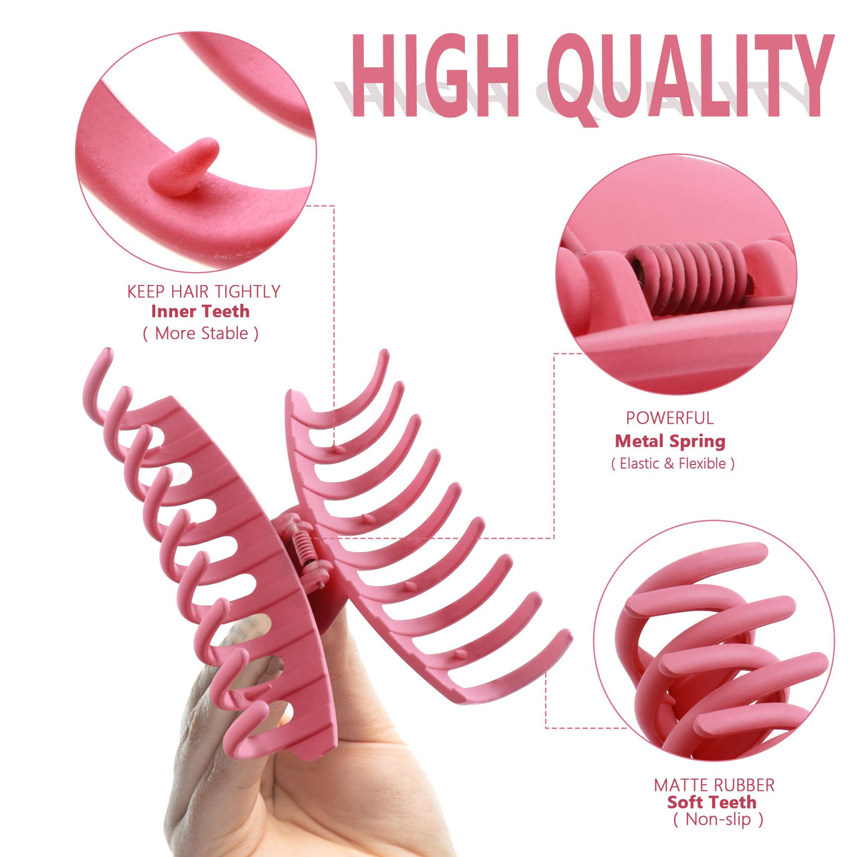 Beauty.H.C matte surface detail highlighting non-slip texture and smooth edges
