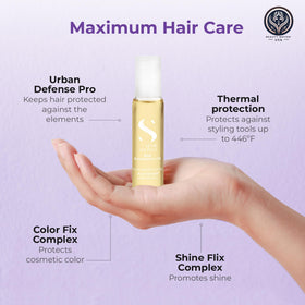Beauty Nation USA Alfaparf oil texture drop demonstrating lightweight penetration benefit