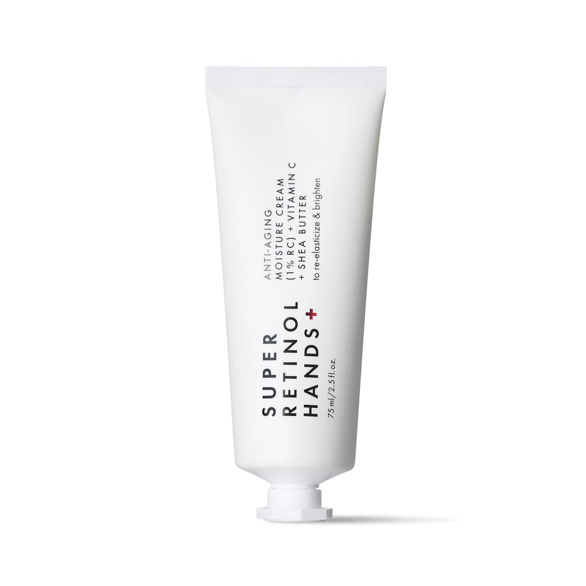 Beauty Pie front pack shot showing compact tube and brand clarity for easy storage