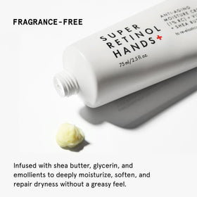 Beauty Pie label closeup active listing revealing 1% retinol complex transparency