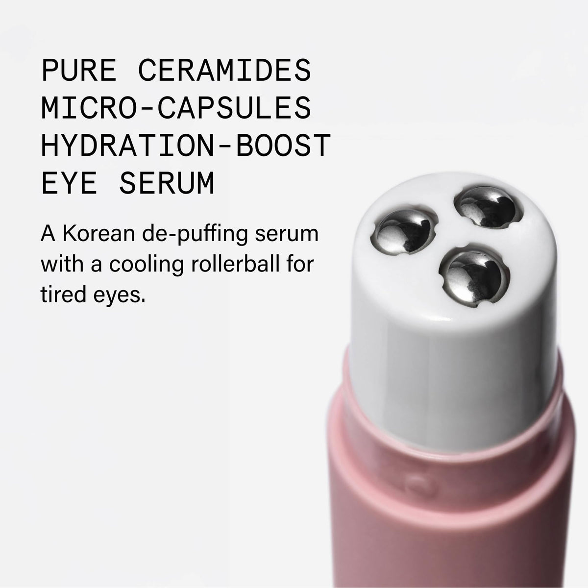 Beauty Pie close-up of cooling roller applicator delivering soothing massage