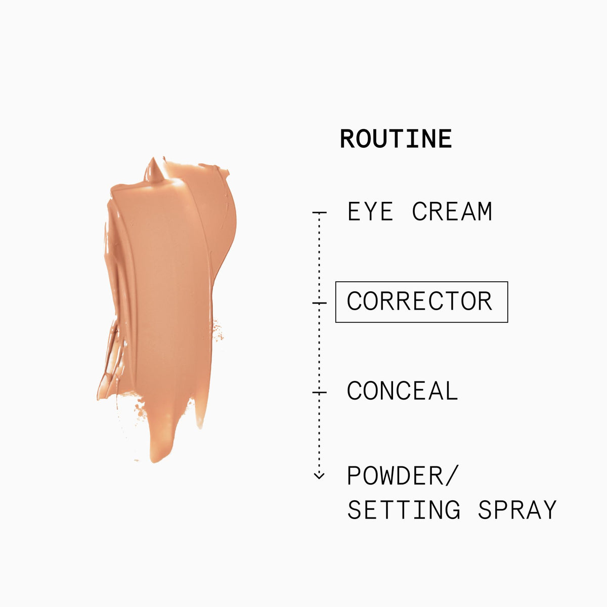Beauty Pie small dab on finger demonstrating concentrated usage