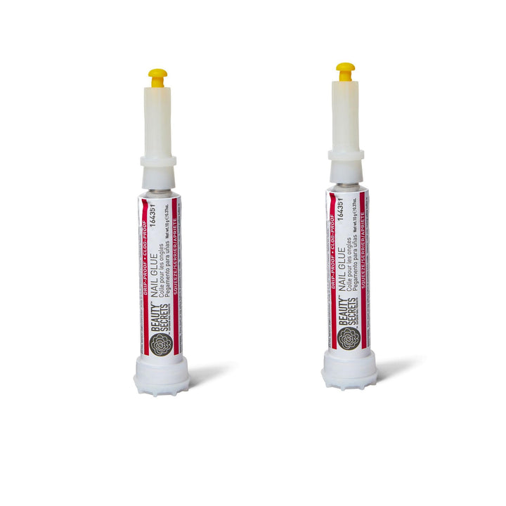 BEAUTY SECRETS front packaging showing two glue tubes and branding benefit: instant bond