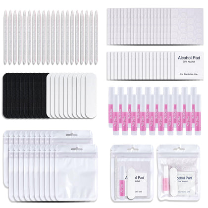 Bebbtiy front packaging showing full disposable manicure kit for easy retail