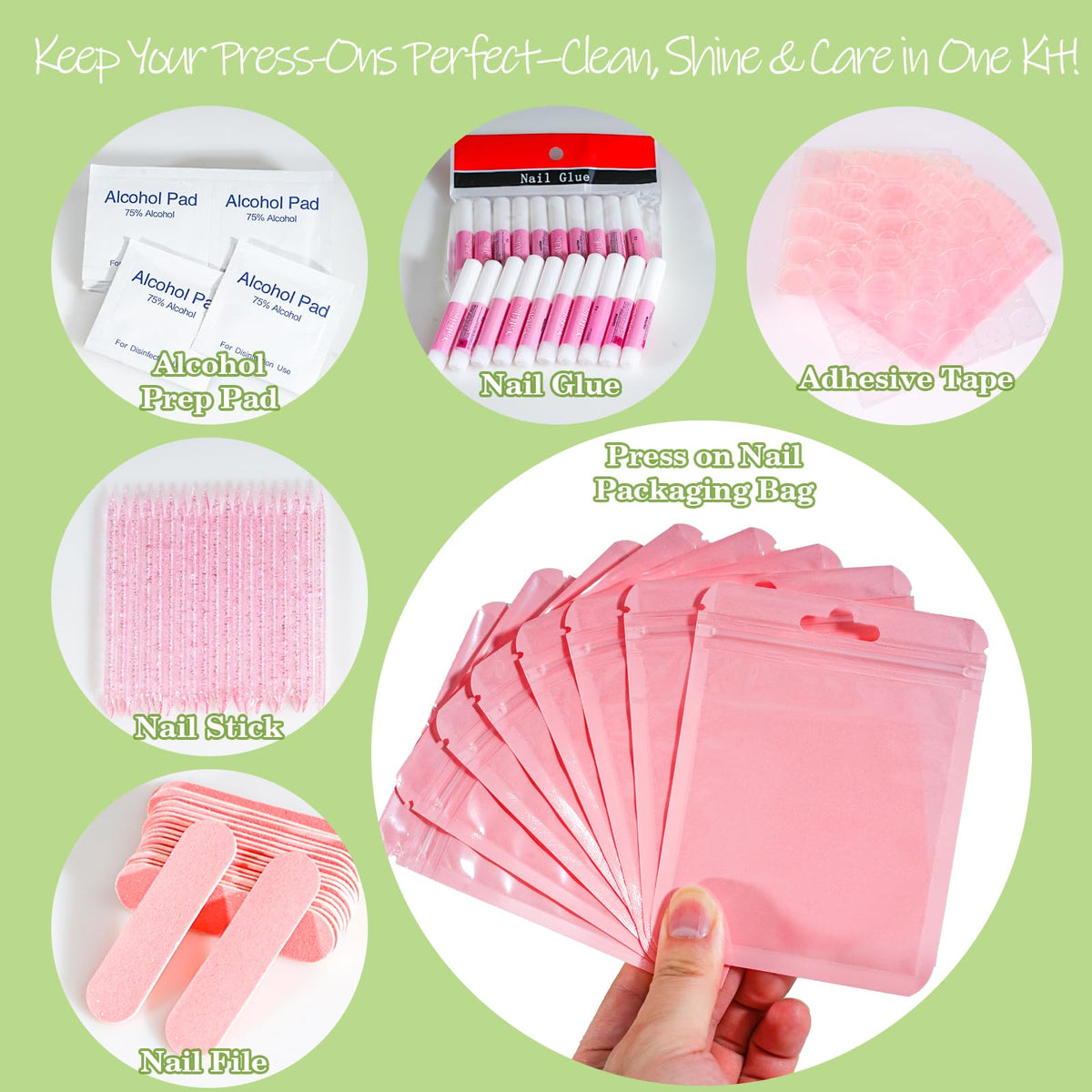 Bebbtiy small tube of glue and adhesive tabs for secure or removable wear