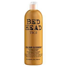 Bed Head front bottle showing label and size with clear benefits