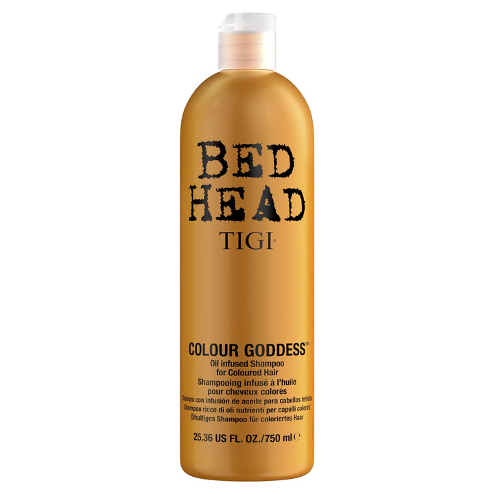 Bed Head front bottle showing label and size with clear benefits
