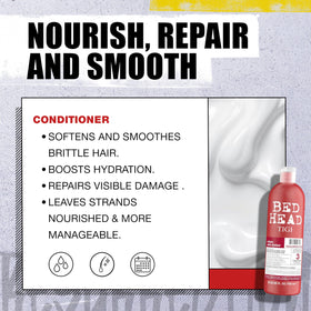 Bed Head shampoo lather in shower showing gentle cleanse and hydration