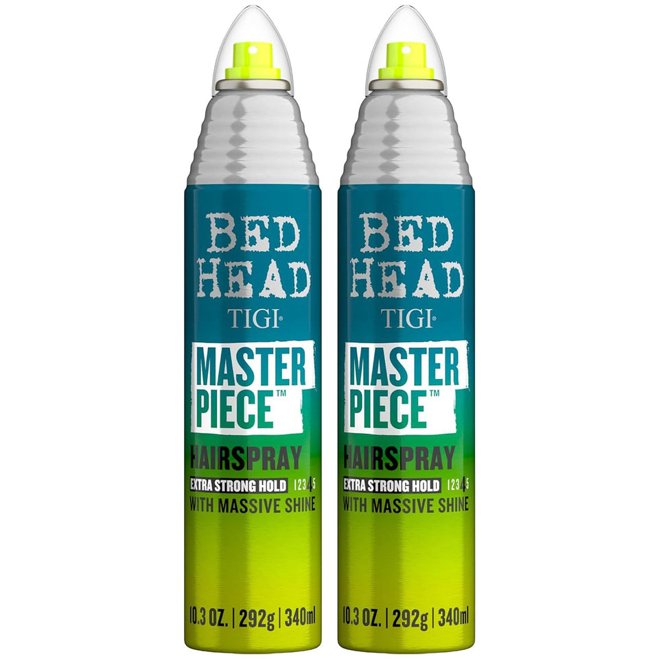Bed Head Masterpiece front label showing product name and strength benefit